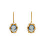Hand-carved porcelain cameo hook earrings by Vintouch